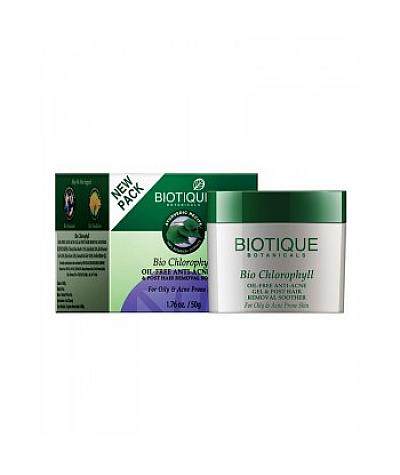 Biotique Bio Chlorophyll Oil Free Anti Acne Gel & Post Hair Removal Soother