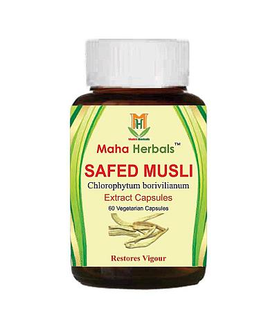 Maha Herbal Safed Musli Extract Capsules