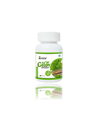 ZINDAGI Giloy Capsules - Immunity Booster - Pure Giloy Leaves And Stem Extract Capsules (Pack of 1)