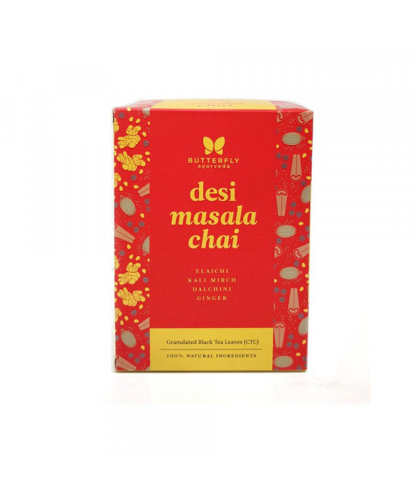 Butterfly Ayurveda Desi Masala Chai for boosting immunity and digestion Butterfly Ayurveda Desi Masala Chai for boosting immunity and digestion
