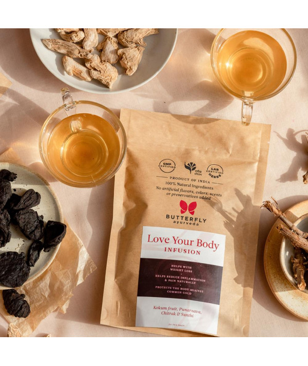 Butterfly Ayurveda Love Your Body Infusion for Weight Loss 20 Tea Bags (40g) Butterfly Ayurveda Love Your Body Infusion for Weight Loss 20 Tea Bags (40g)