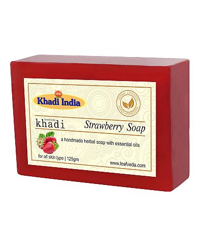 Khadi Leafveda Strawberry Soap