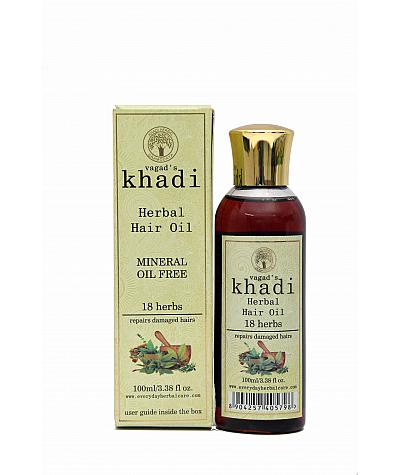 Vagad's Khadi 18 Herbs Mineral Free Hair Oil