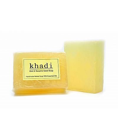 Vagad's Khadi Mint And Sesame Seed Soap