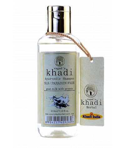 Vagad's Khadi S.L.S And Paraben Free Goat Milk With Protein Shampoo