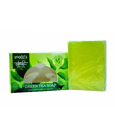 Vagad's Khadi Green Tea Soap With Antioxidant Property