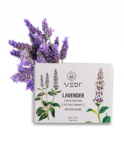 Vedi Herbal Lavender Castile Soap Bar 