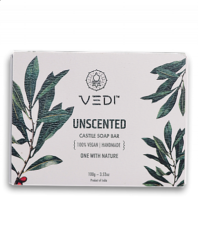 Vedi Herbal Unscented Castile Soap Bar 