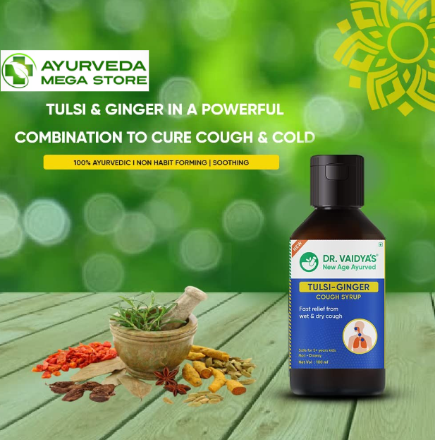 Relieve Your Cough Symptoms with the Best Ayurvedic Medicine - Dr Vaidya's Tulsi Ginger Cough Syrup