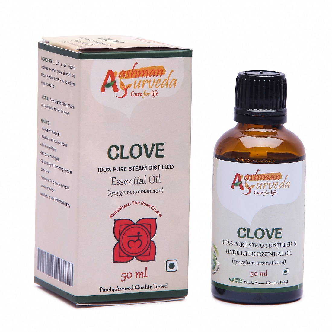 Aashman Ayurveda Essential Oil Clove  50 ML 