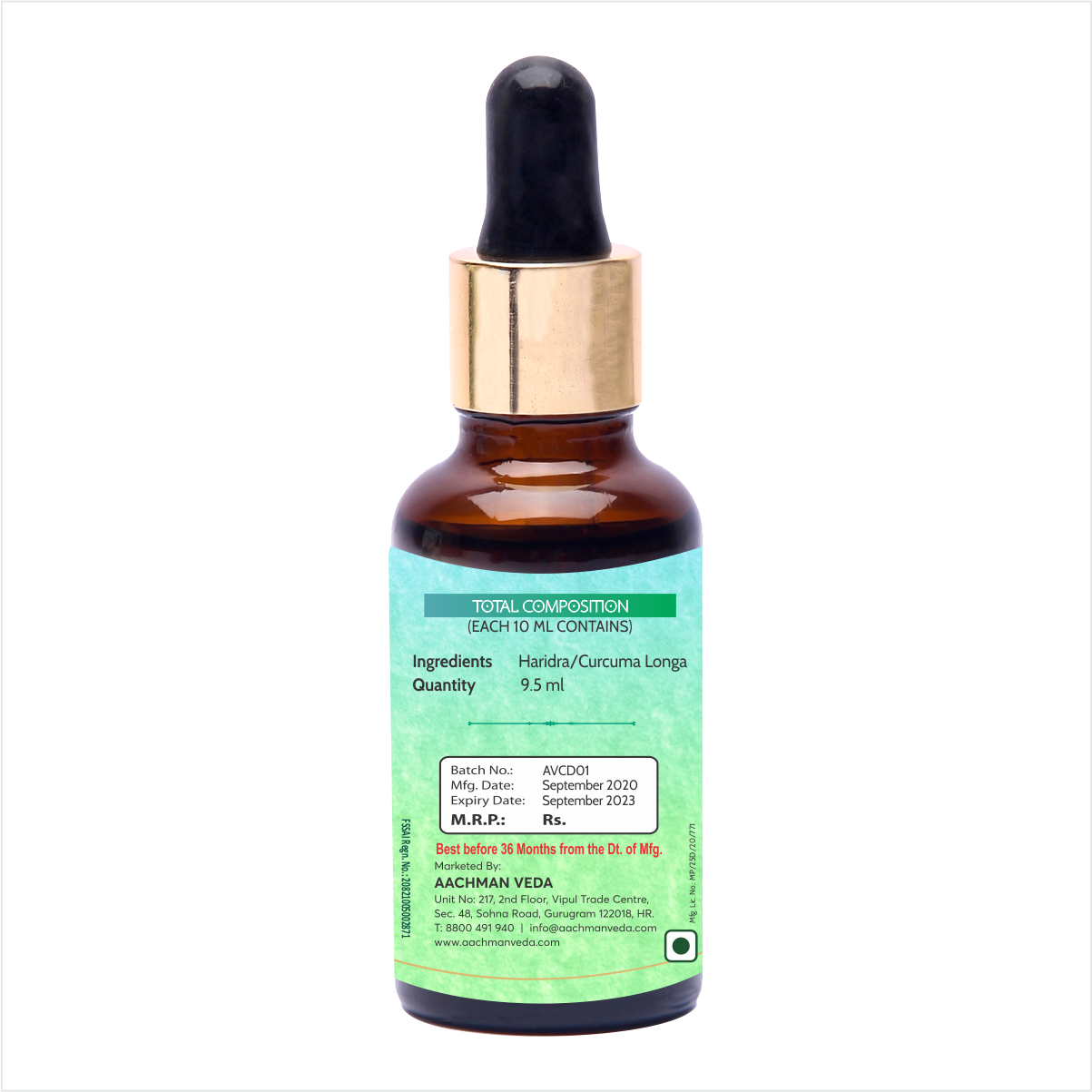 Buy Aachman Veda Curcumin Drops 30 ML at Best Price Online