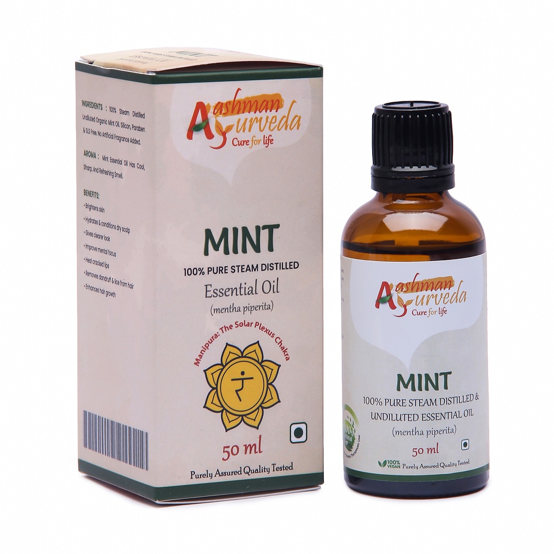 Buy Aashman Ayurveda Essential Oil Mint 50 ML at Best Price Online