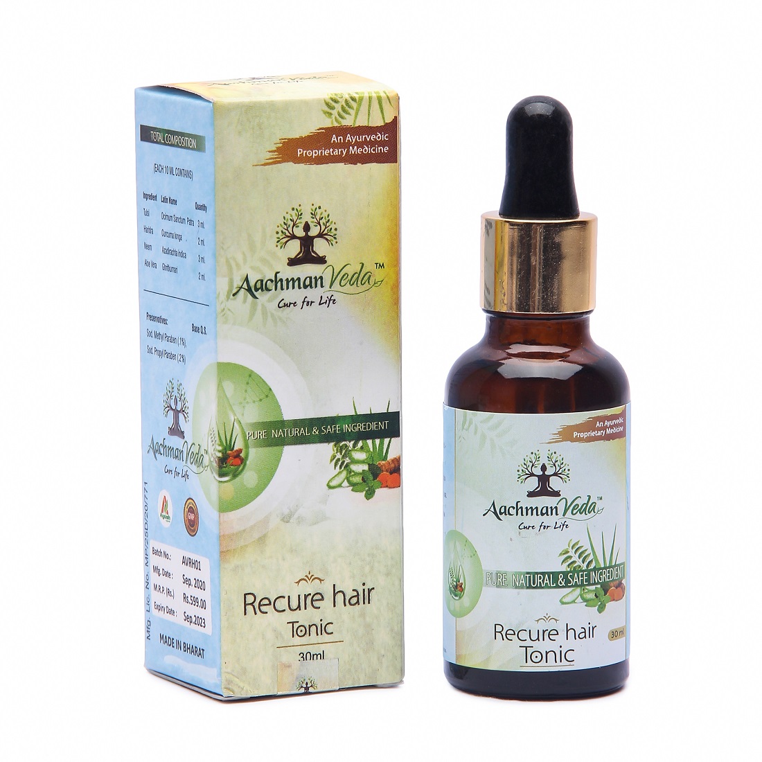 Buy Aachman Veda Recure Hair Tonic 30 ML at Best Price Online