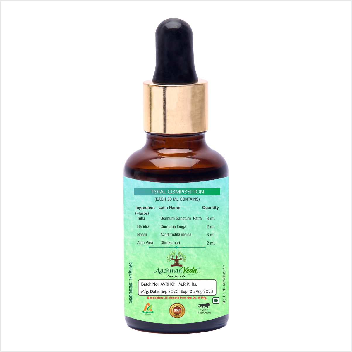 Buy Aachman Veda Recure Hair Tonic 30 ML at Best Price Online