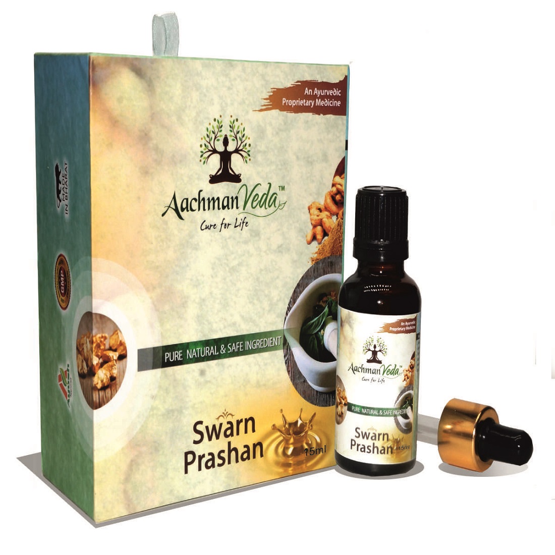 Aachman Veda Swarn Prashan 24 Carat Gold  15 ML 