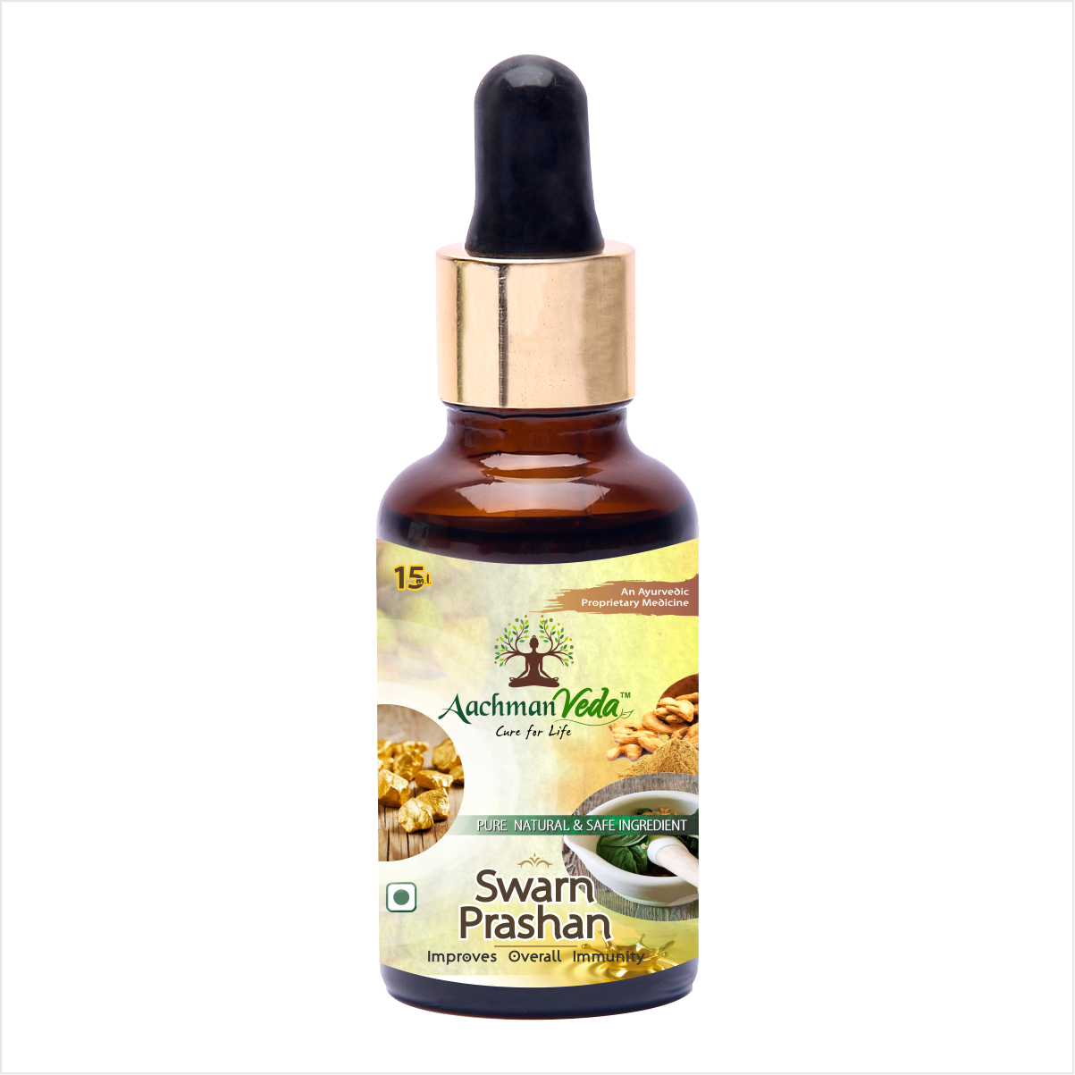 Buy Aachman Veda Swarn Prashan 24 Carat Gold  15 ML at Best Price Online