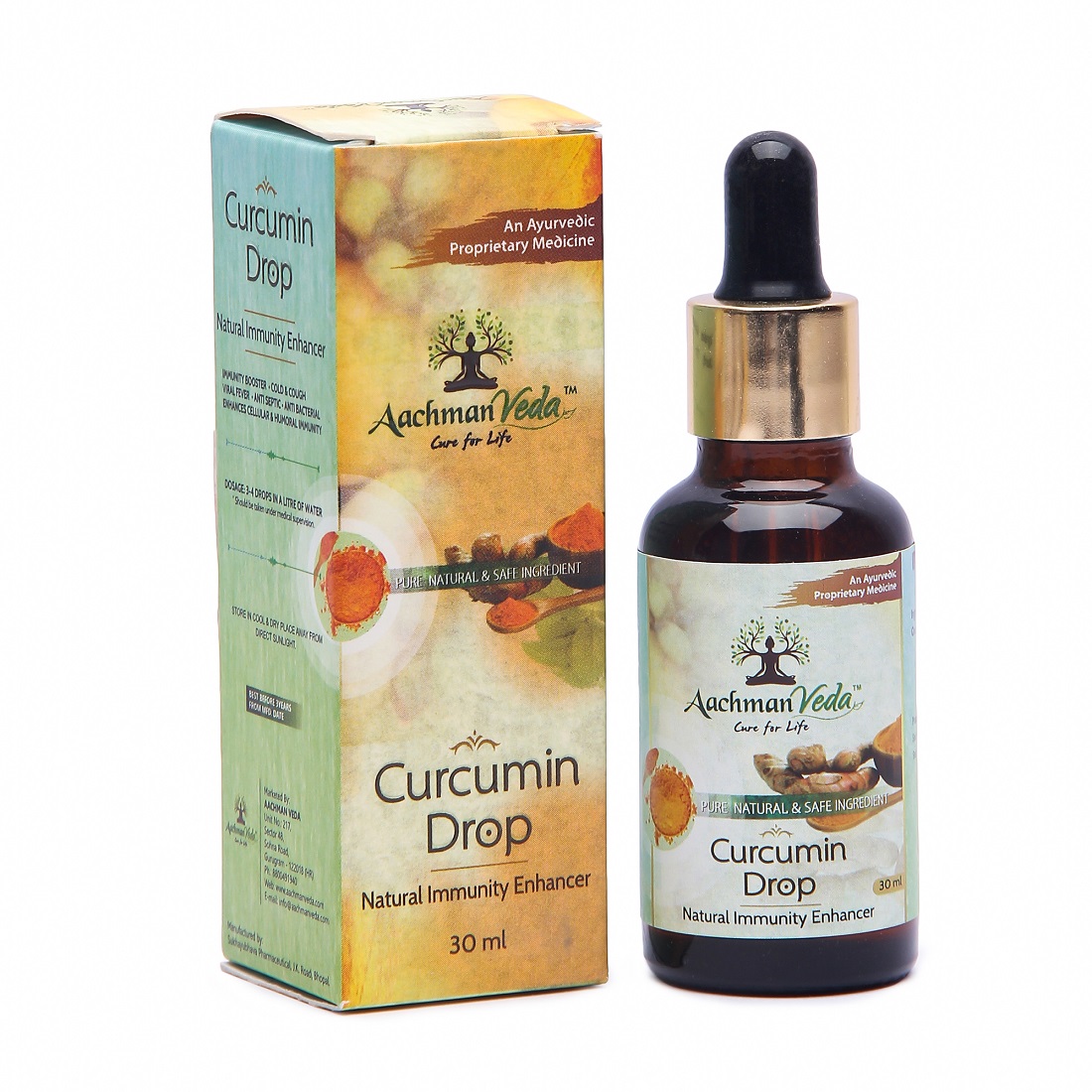 Aachman Veda Curcumin Drops 30 ML 