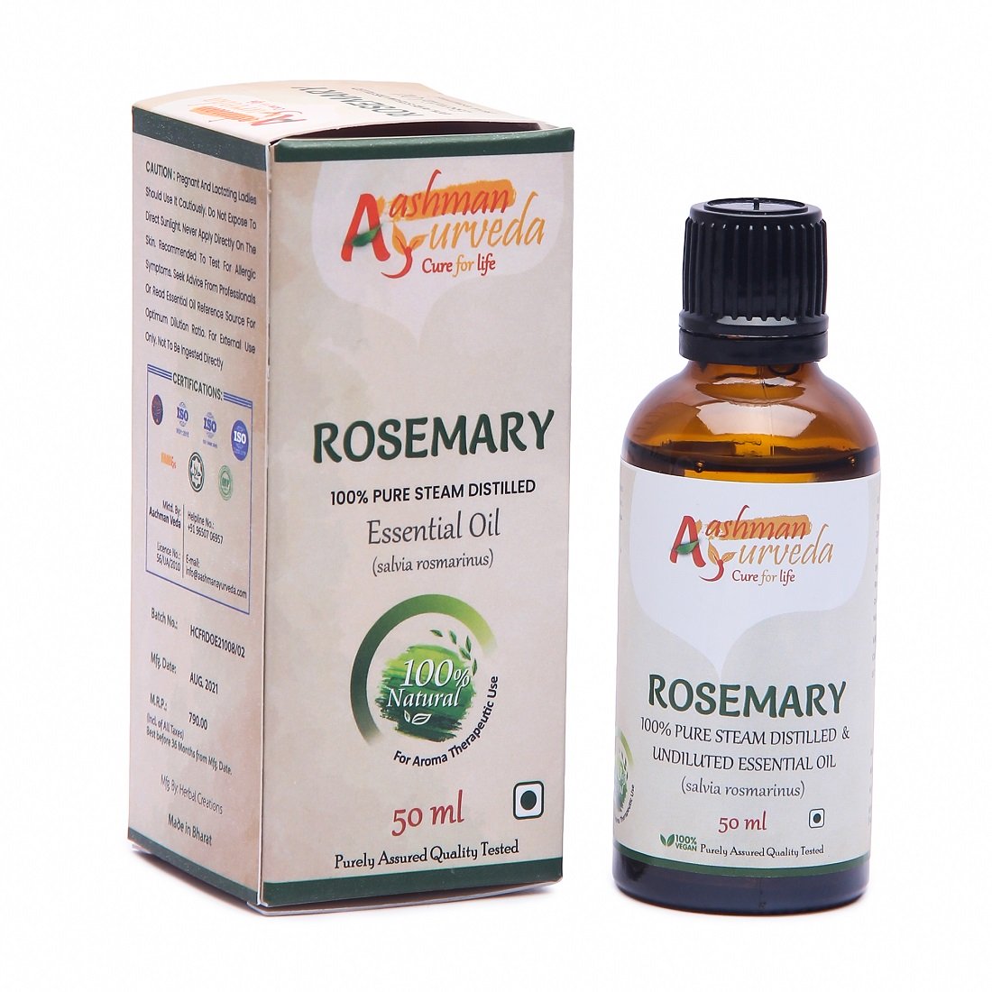 Aashman Ayurveda Essential Oil Rosemary 50 ML 