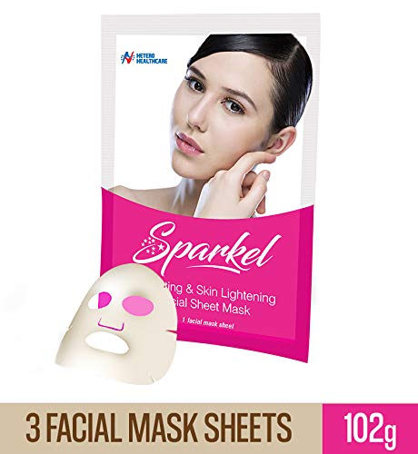 Buy Azista Sparkel Hydrating & Skin Lightening Facial Sheet Mask Pack of 03 at Best Price Online