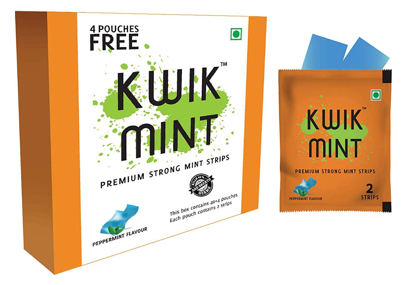 Azista Kwik Mint Instant Action Mint Strips Pack of 02