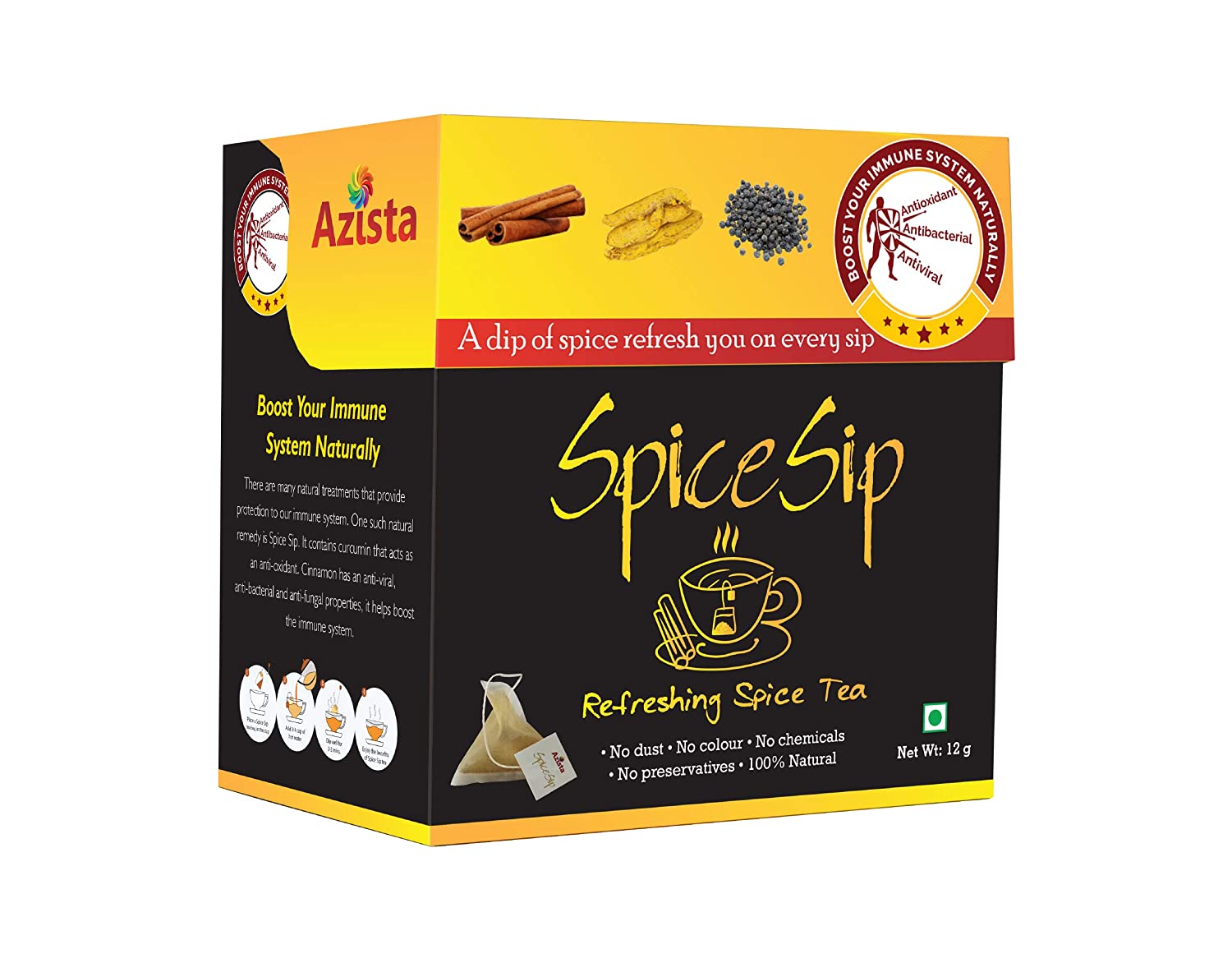 Azista Spice Sip Immunity Boosting Herbal Blend Pack of 04