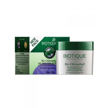 Buy Biotique Bio Chlorophyll Oil Free Anti Acne Gel & Post Hair Removal Soother at Best Price Online