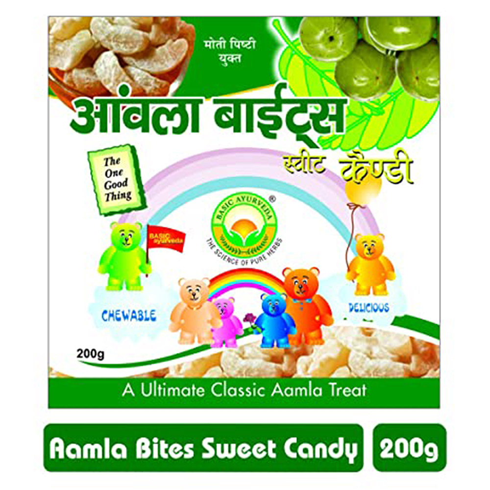 Buy Basic Ayurveda Aamla Bite Candy Sweet at Best Price Online