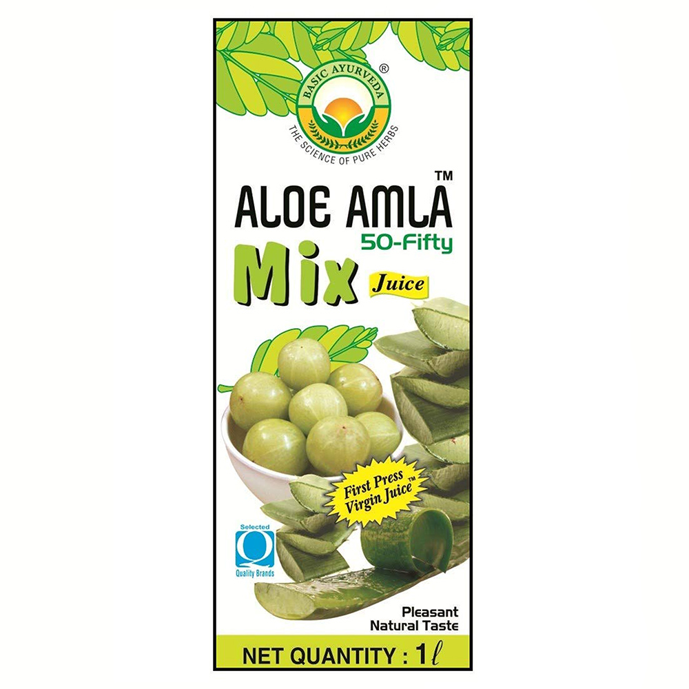 Buy Basic Ayurveda Aloe Amla 50-Fifty Juice at Best Price Online