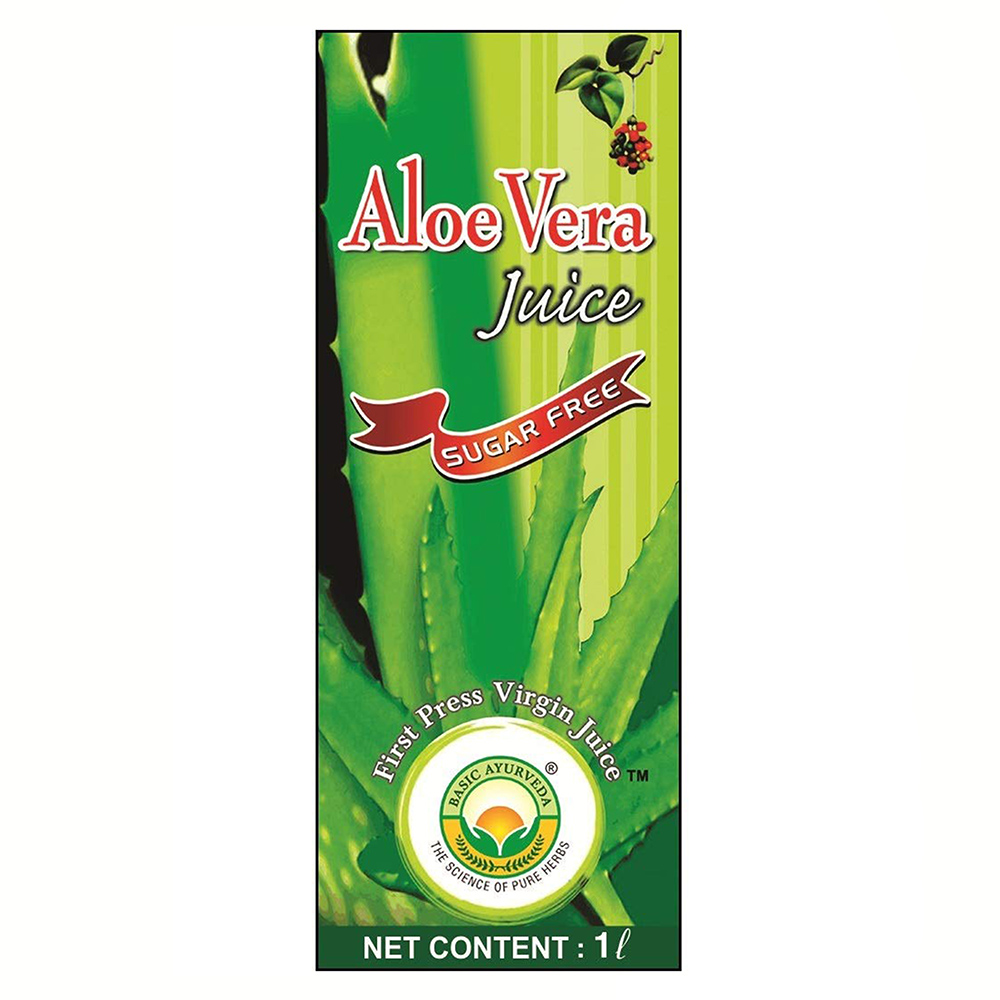 Buy Basic Ayurveda Aloevera Juice Sugar Free at Best Price Online