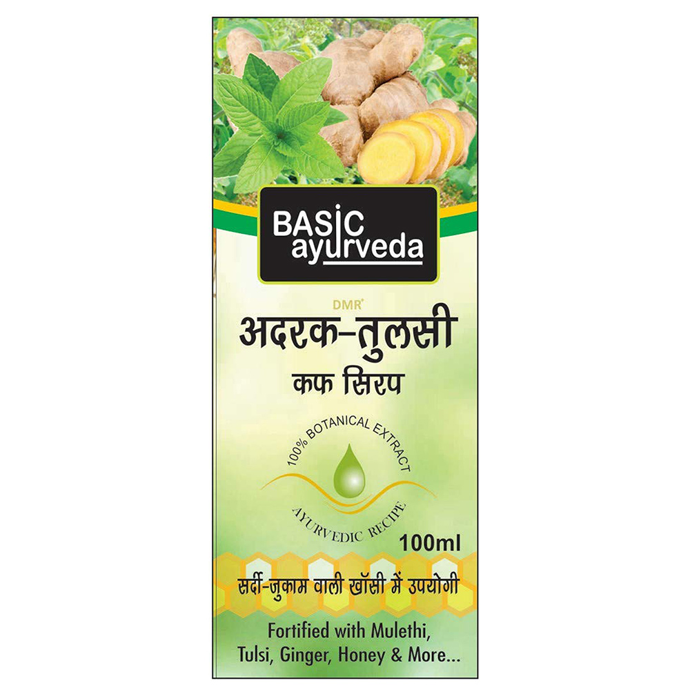 Basic Ayurveda Adrak Tulsi Cough Syrup