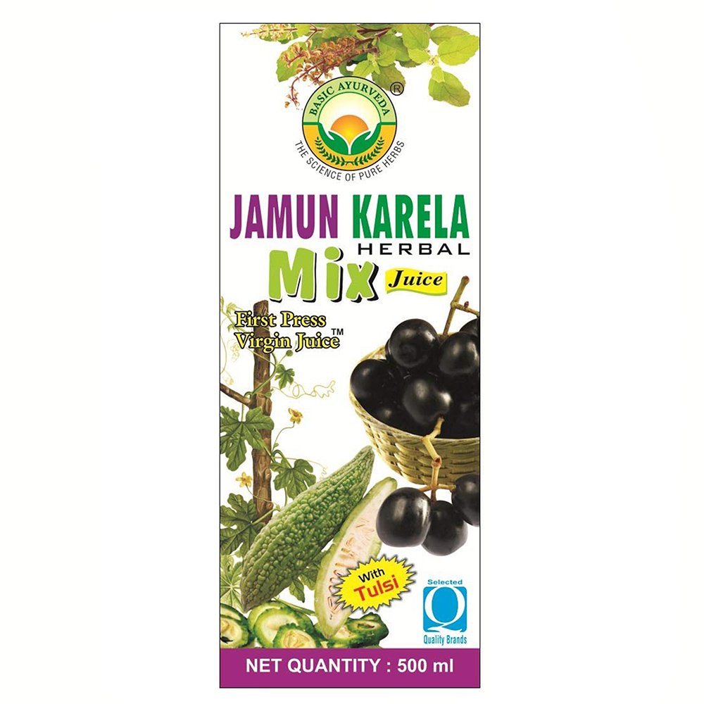 Basic Ayurveda Jamun Karela Herbal Mix Juice