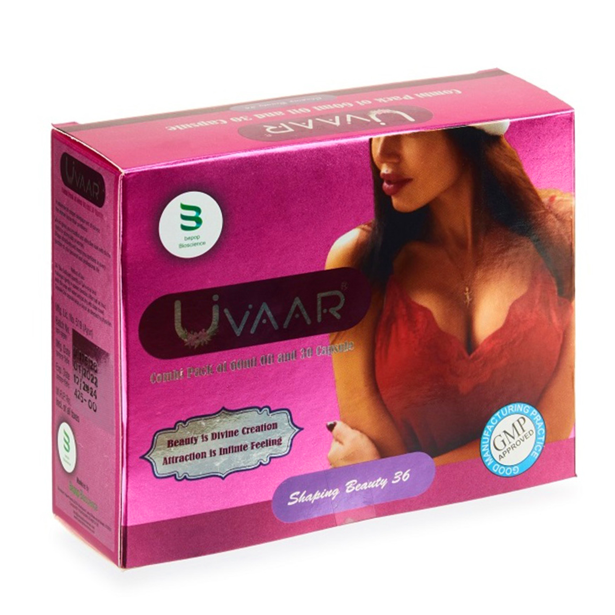 Uvaar Breast Oil for women 60 ML & 30 Capsules