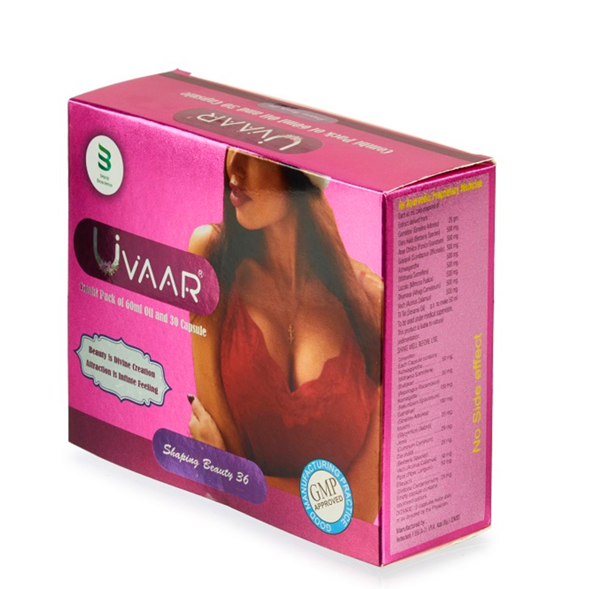 Buy Uvaar Breast Oil for women 60 ML & 30 Capsules at Best Price Online