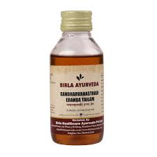 Birla Healthcare Ayurveda Gandharvahasthadi Eranda Tailam Oil 100ML - Gentle Laxative for Constipation Relief