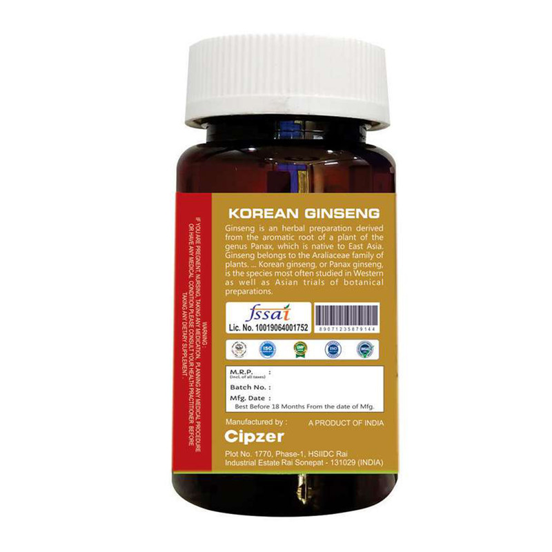 Buy Cipzer Korean Ginseng Capsule at Best Price Online