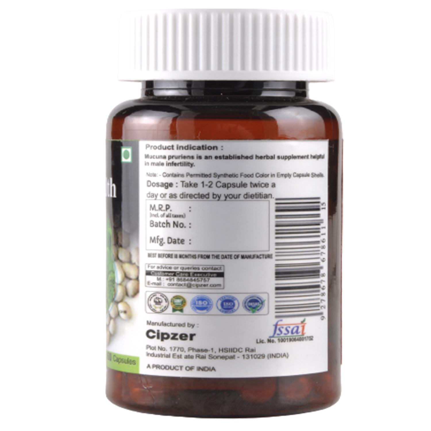 Buy Cipzer Mucuna Capsule at Best Price Online