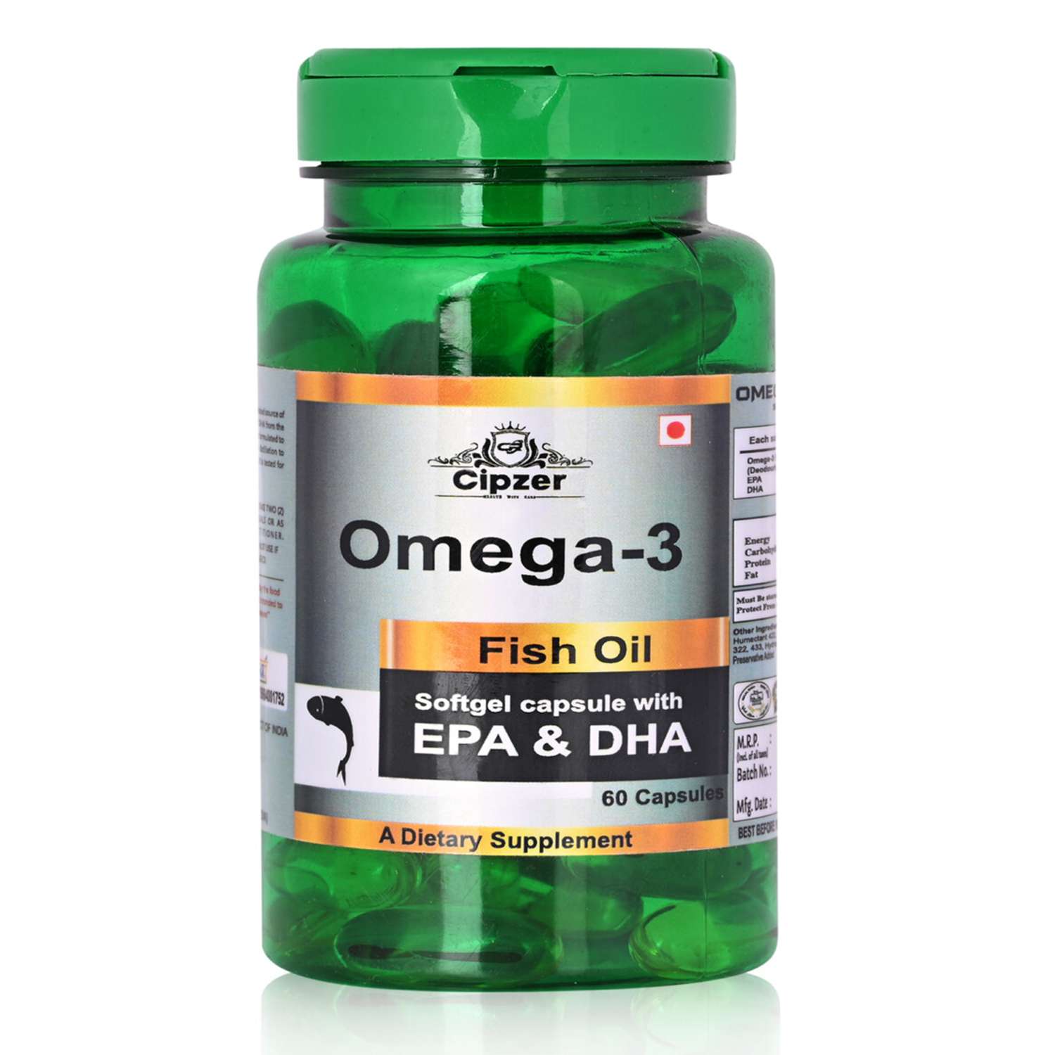 Cipzer Omega 3 Fish Oil Softgel Capsule