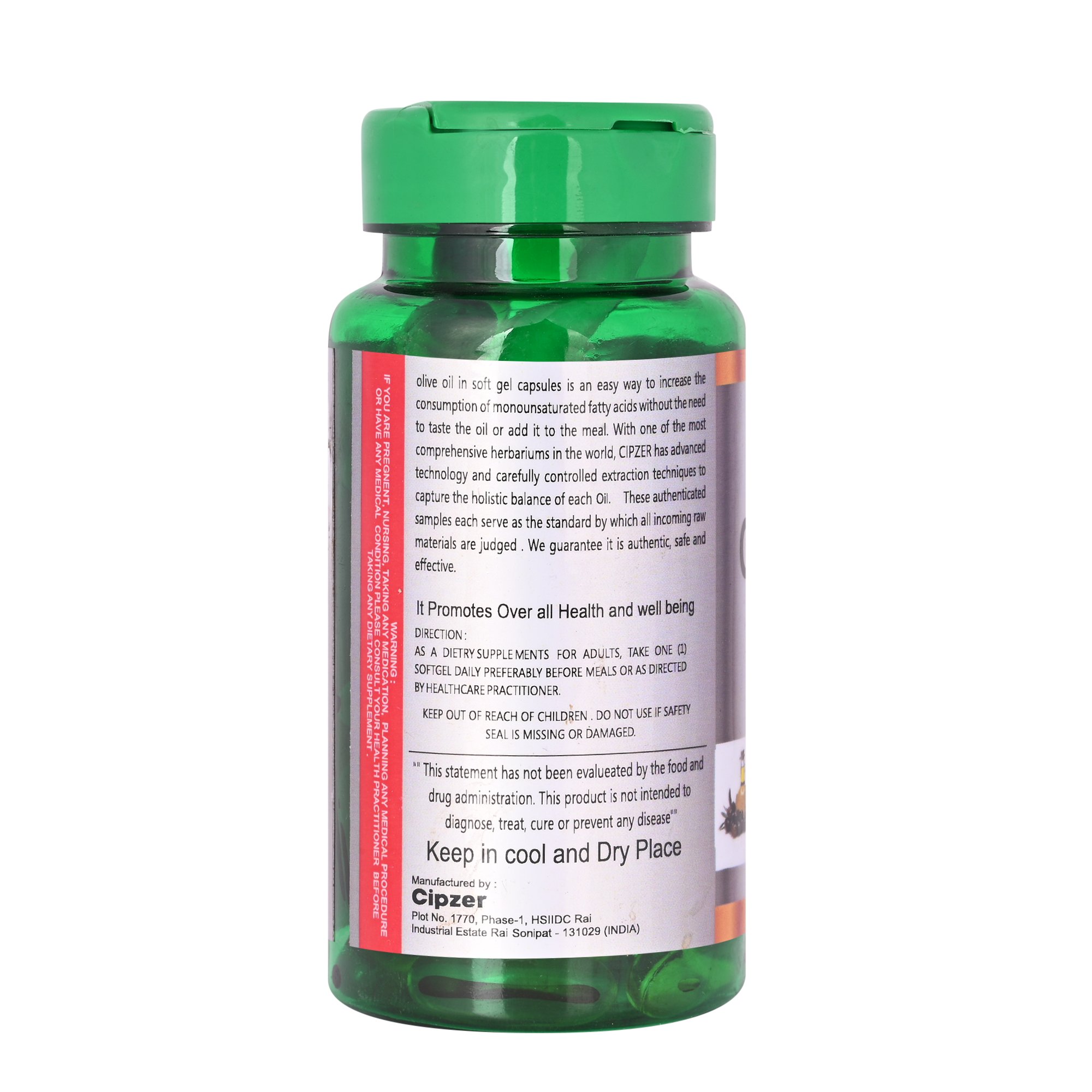 Cipzer Olive Oil Softgel Capsule