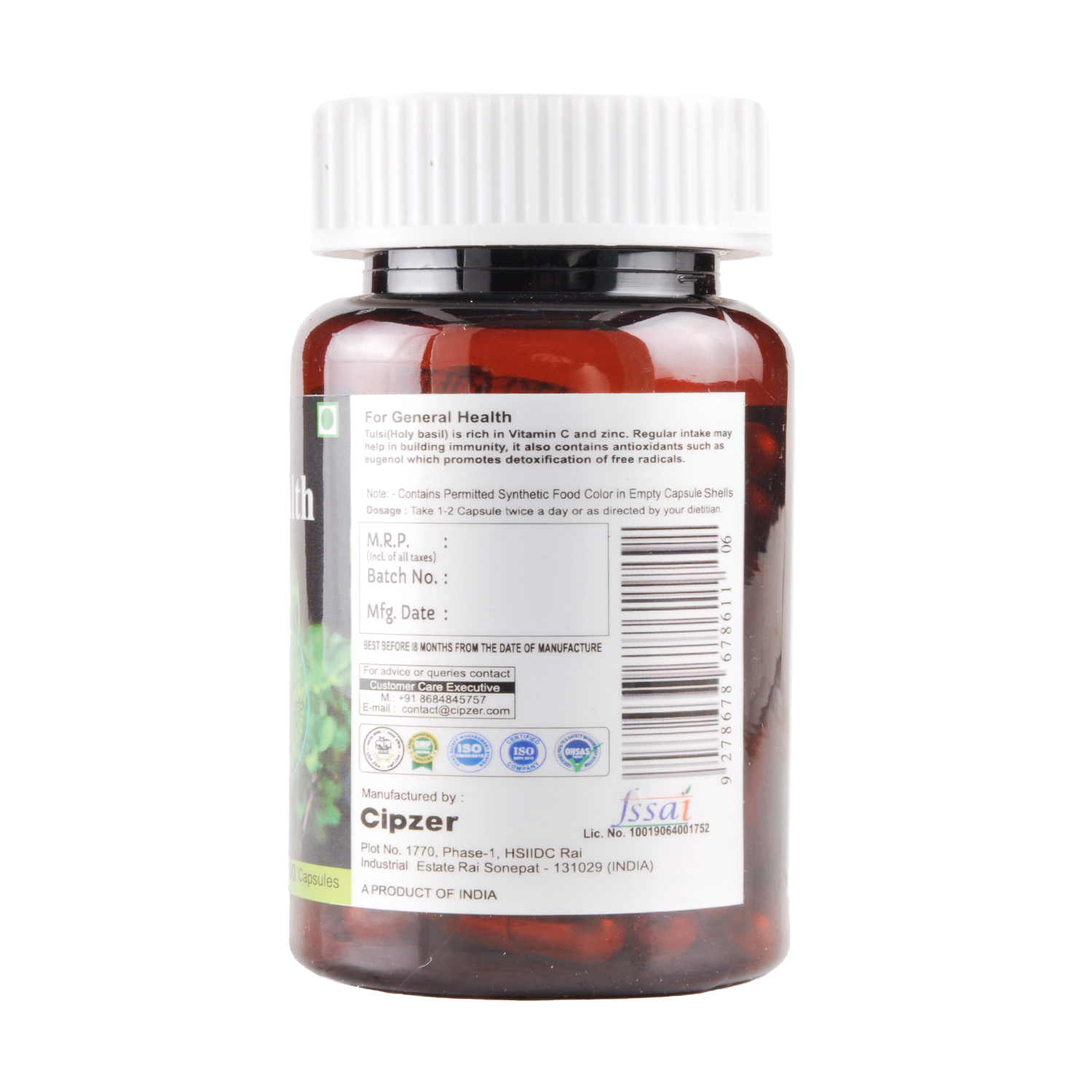 Buy Cipzer Tulsi Capsule at Best Price Online