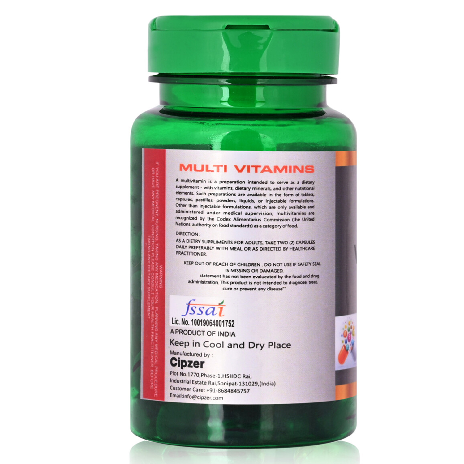 Buy Cipzer Multivitamin Capsule at Best Price Online