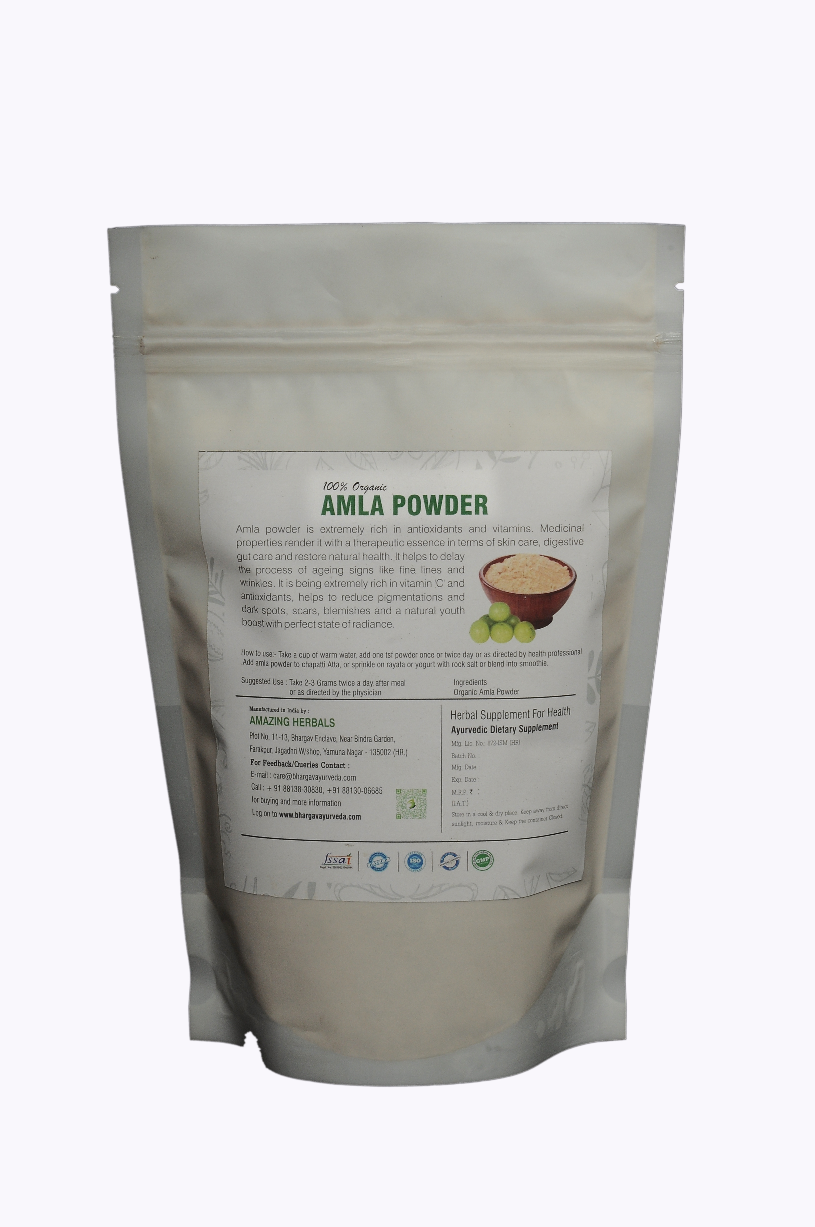 Buy Dr. Bhargav's Amla Powder - 100gms at Best Price Online