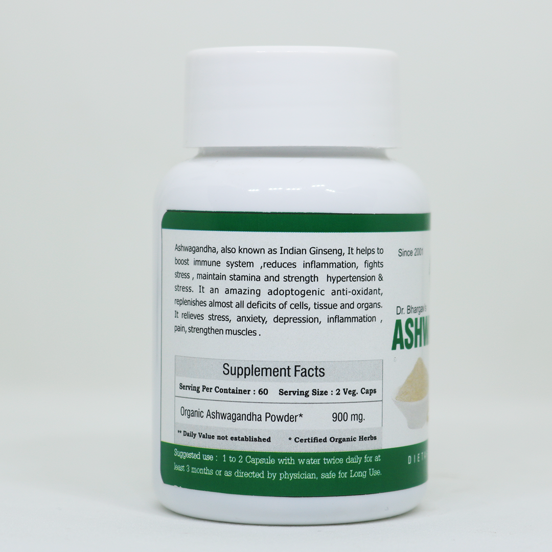 Buy Dr. Bhargav's ASHWAGANDHA CAPSULE - 60 CAP at Best Price Online