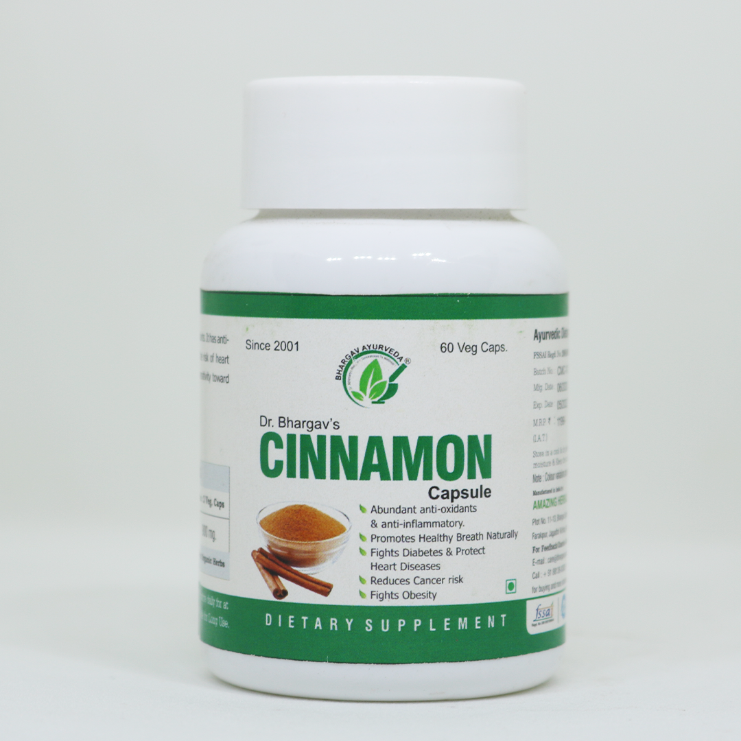 Buy Dr. Bhargav's Cinnamon powder- 60 cap at Best Price Online