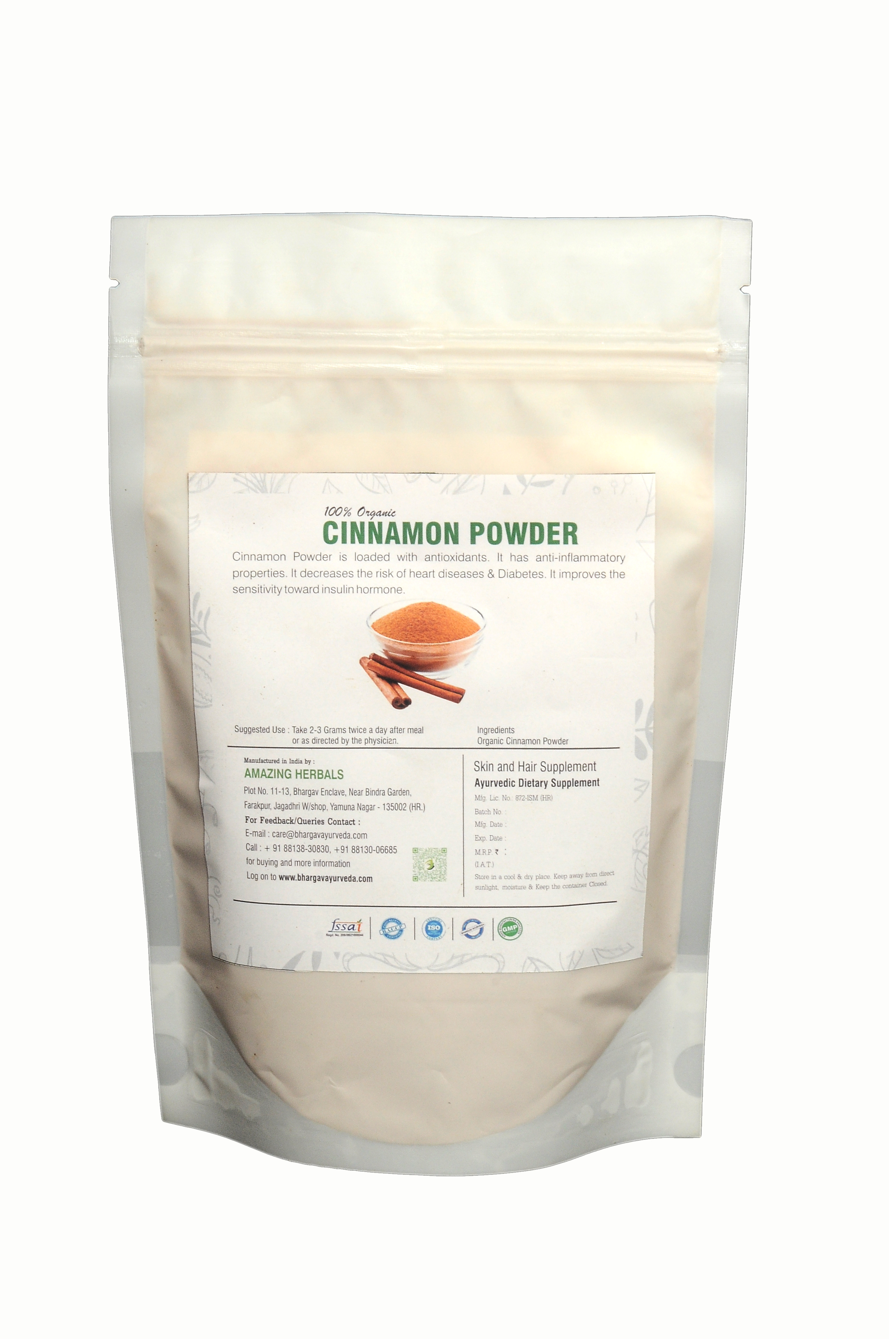 Dr. Bhargav's Cinnamon powder-100gms