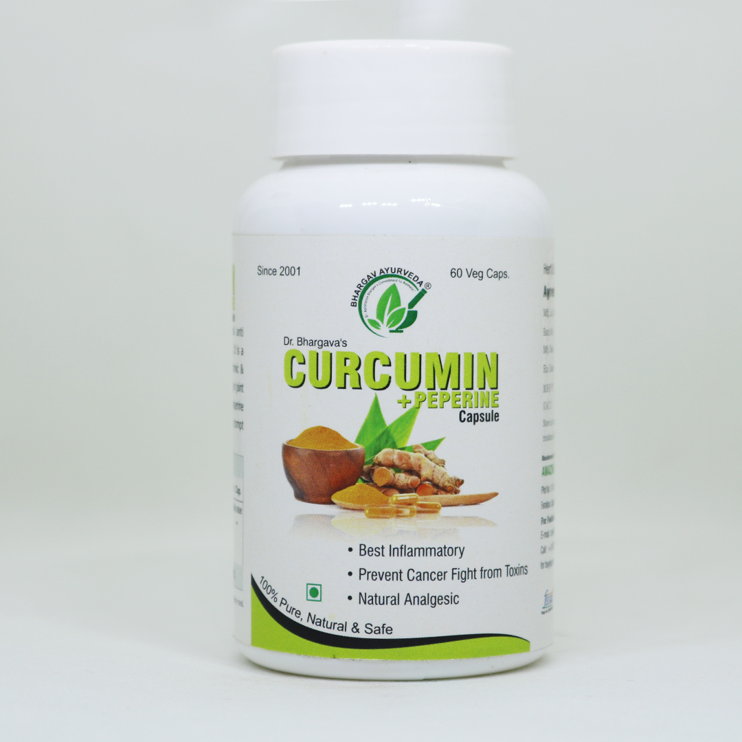Dr. Bhargav's Curcumin + Peperine Capsule - 60cap