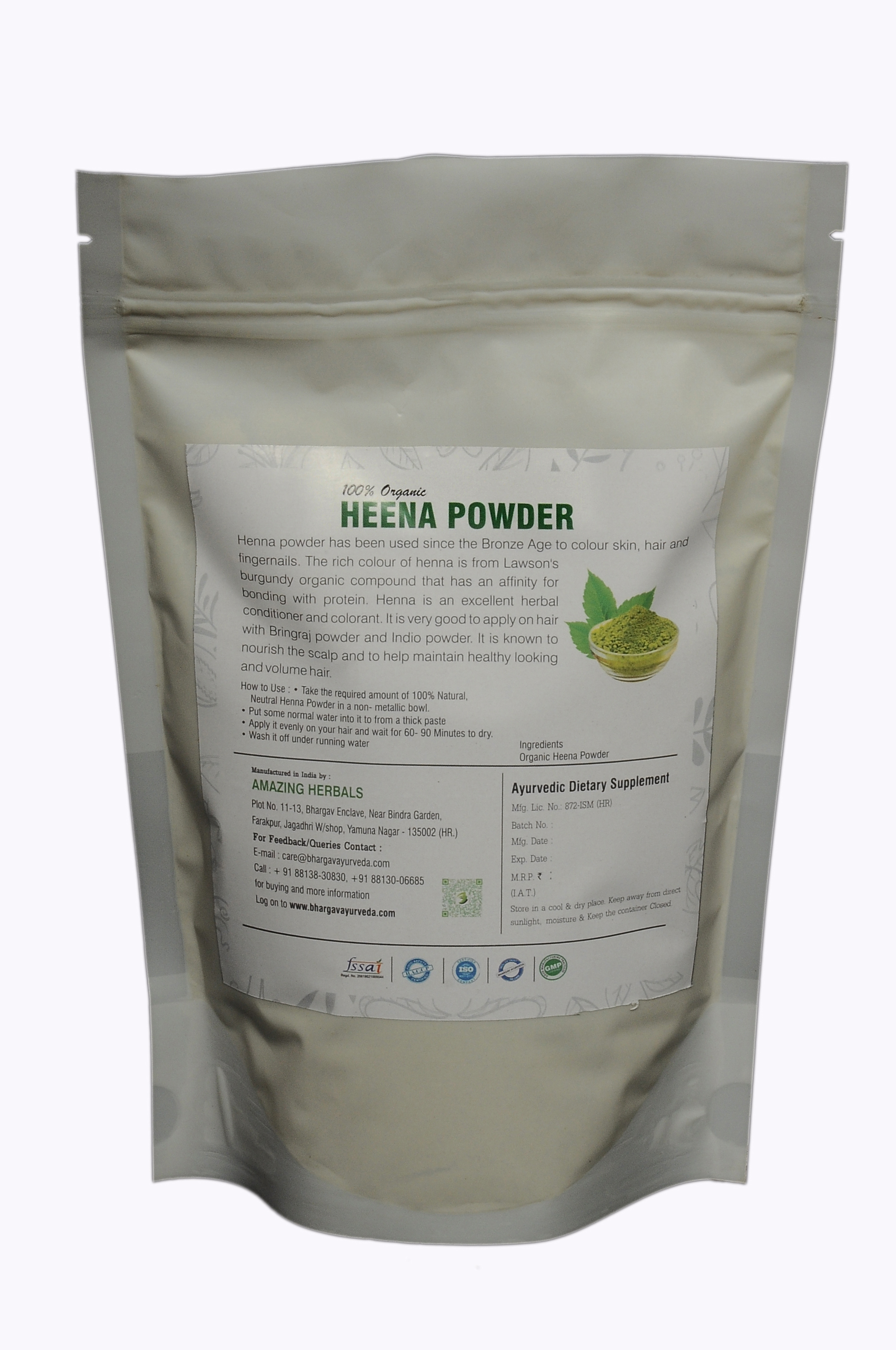 Buy Dr. Bhargav's Heena Powder at Best Price Online
