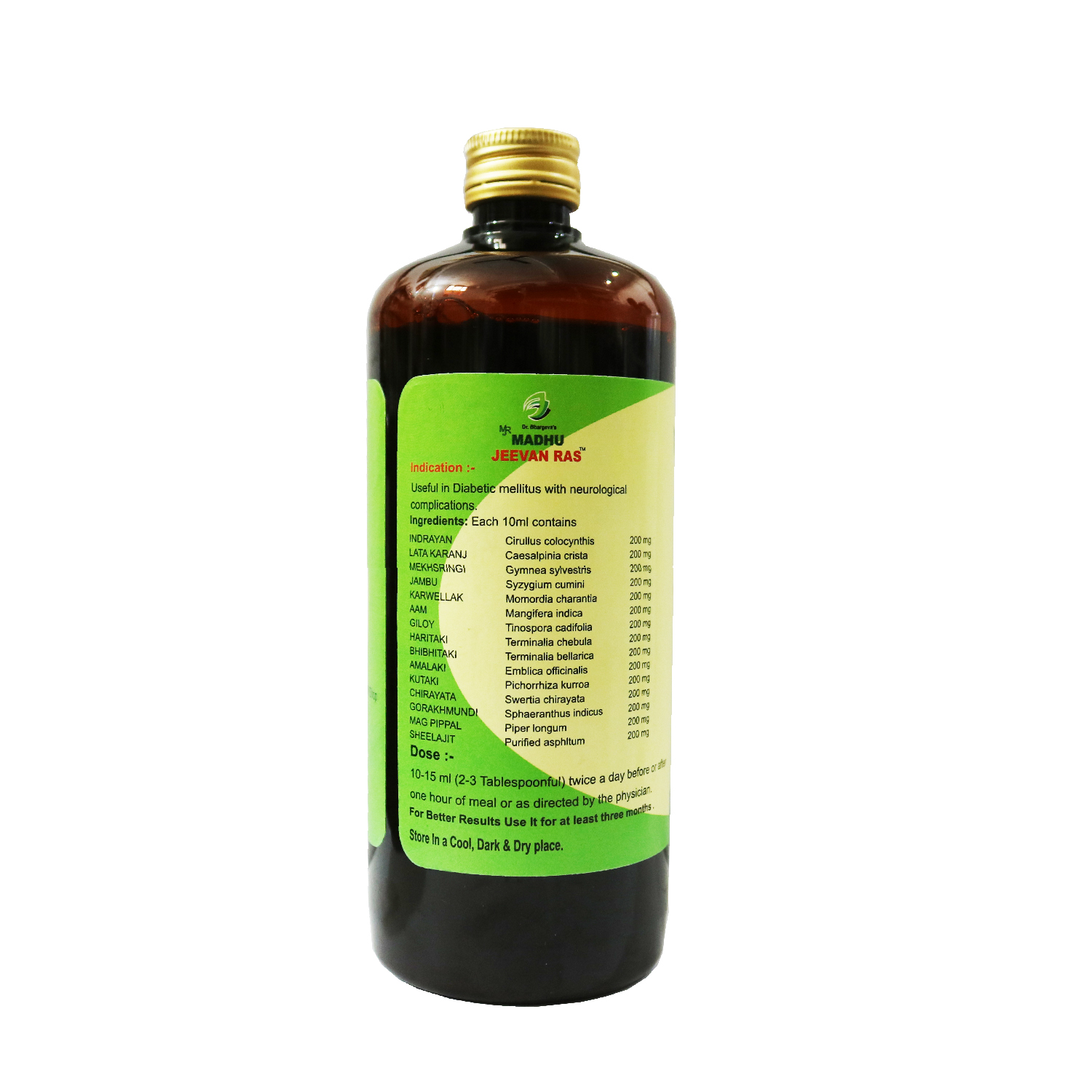 Buy Dr. Bhargav's Madhu Jeevan Ras- 500 Ml at Best Price Online