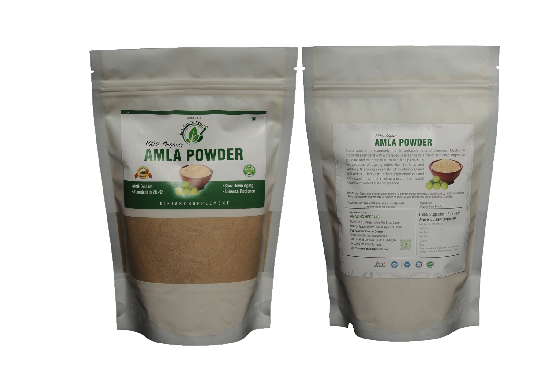 Dr. Bhargav's Amla Powder - 100gms 