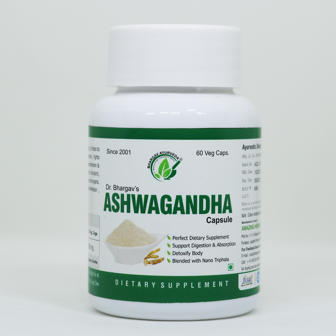 Dr. Bhargav's ASHWAGANDHA CAPSULE - 60 CAP