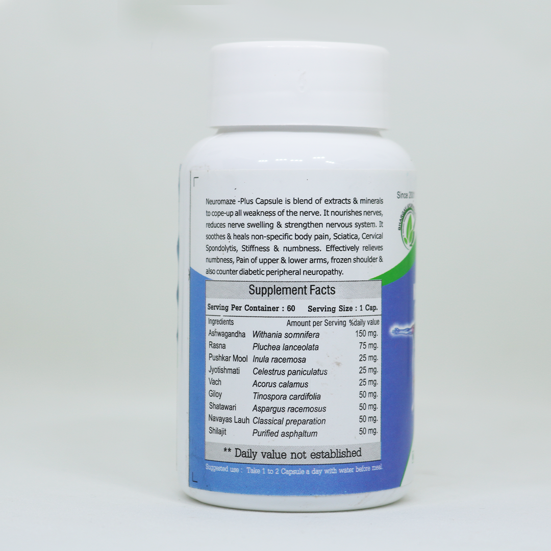 Buy Dr. Bhargav's Neuromaze plus Capsule- 60 cap at Best Price Online